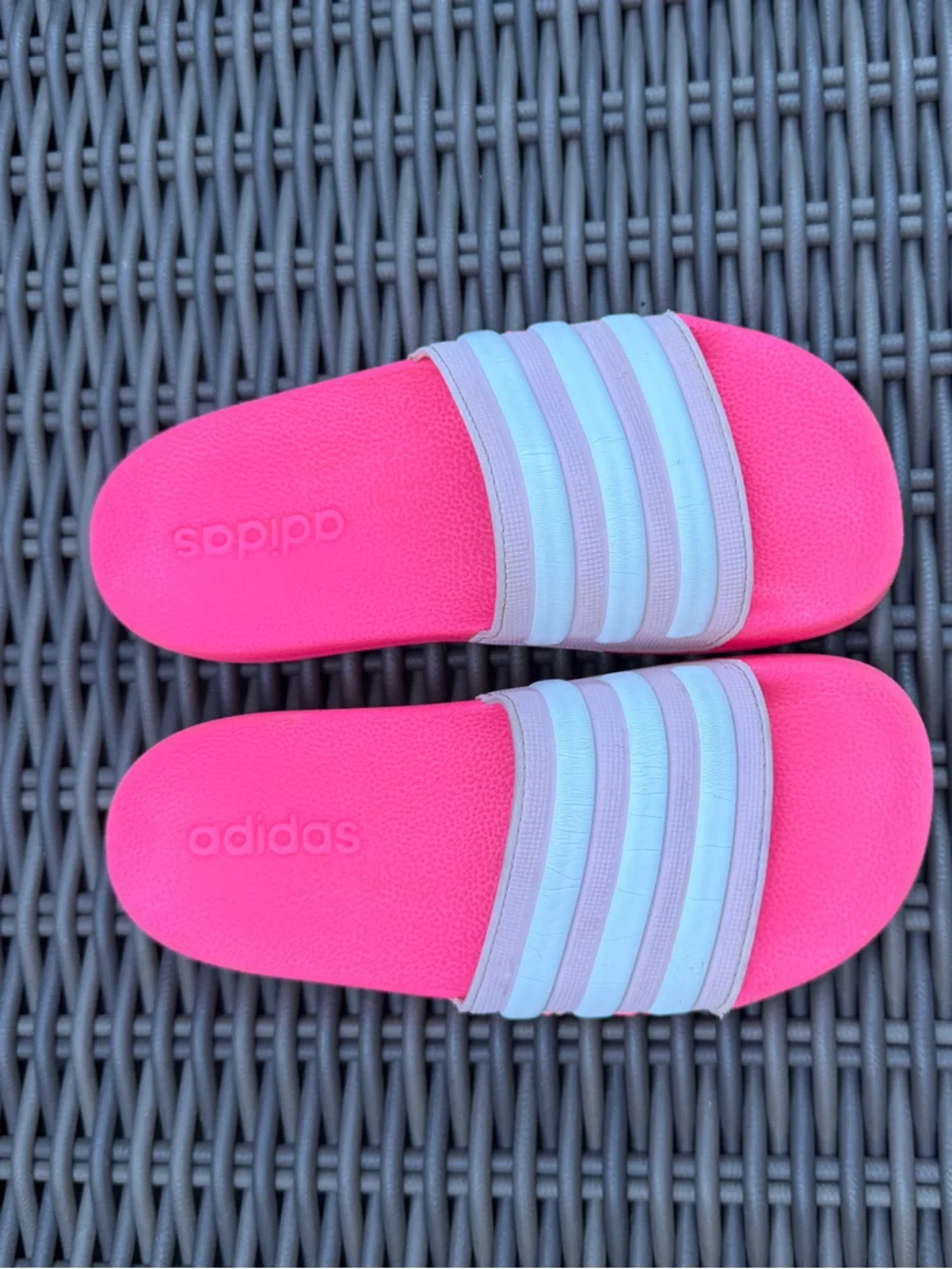 adidas Hot Pink Slides - Size 1